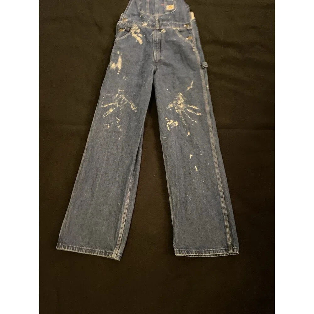 CARHARTT Carpenter Overalls Denim Jeans Bib Men’s 30X32 Jumpsuit Y2K Vintage
